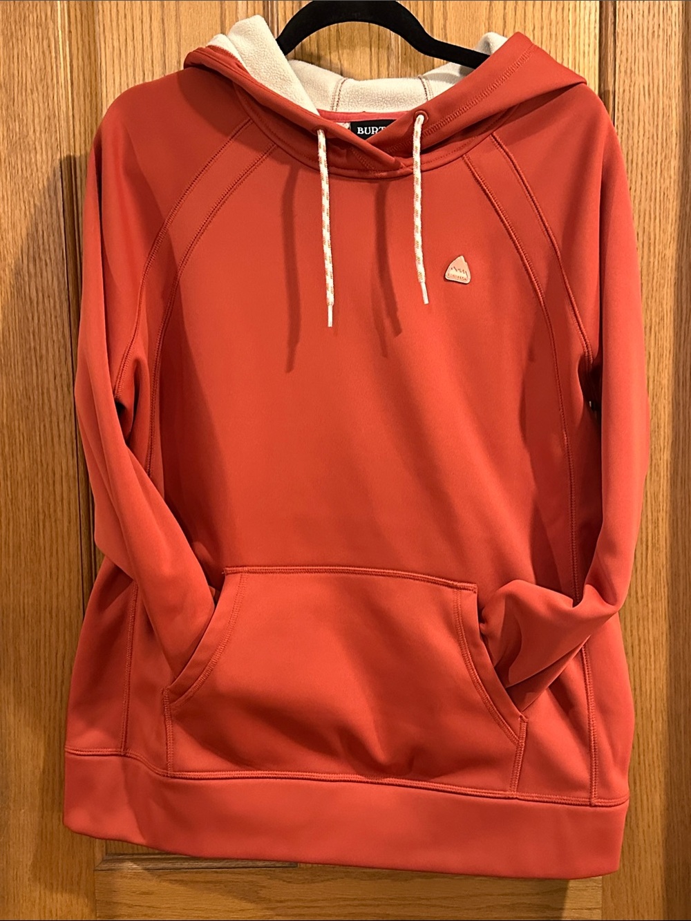 Burton Rust-Red Hooded Pullover Sweater